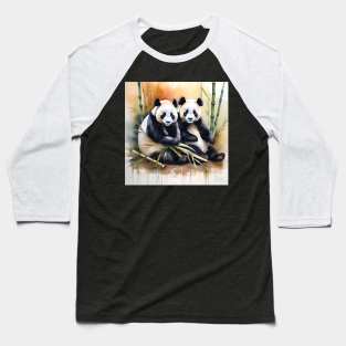 Panda Bear Study Baseball T-Shirt